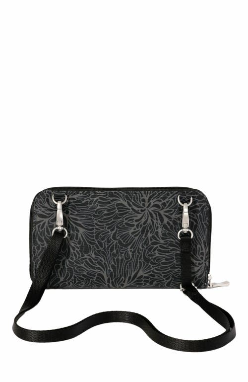 Baggallini Rfid Phone Wallet Crossbody Bag In Black