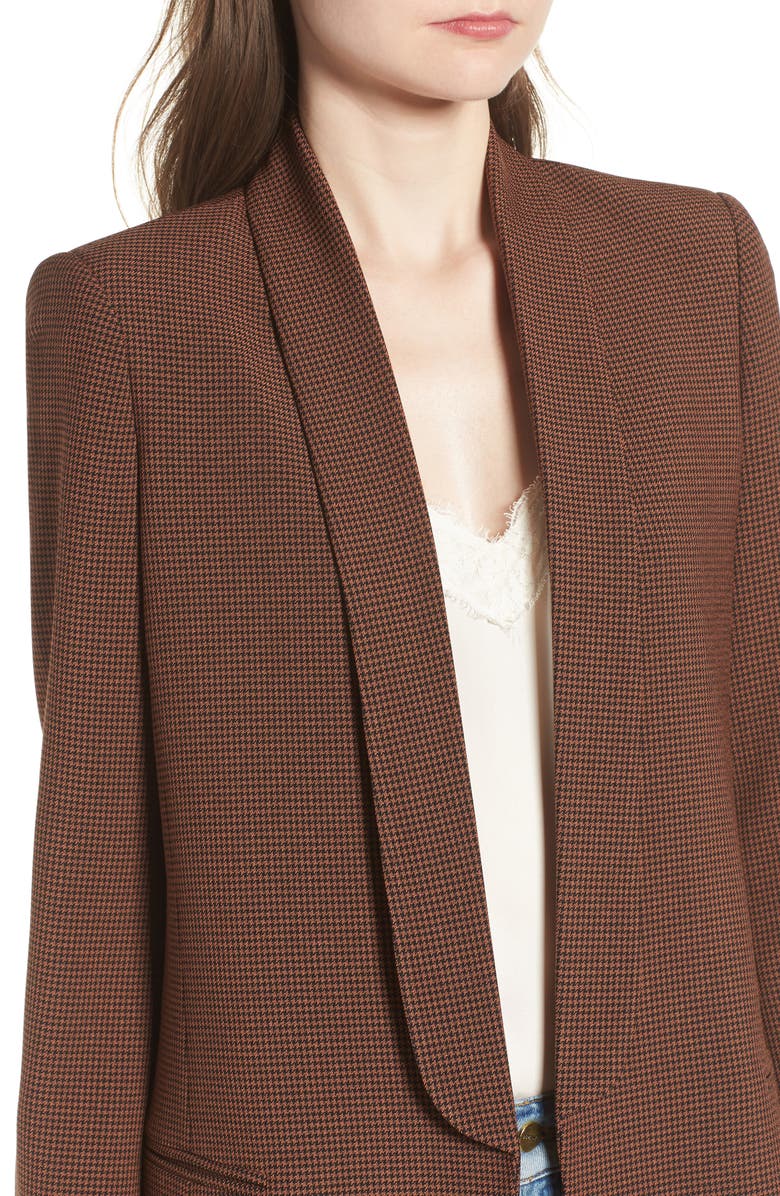 Mural Houndstooth Boyfriend Blazer, Alternate, color, 