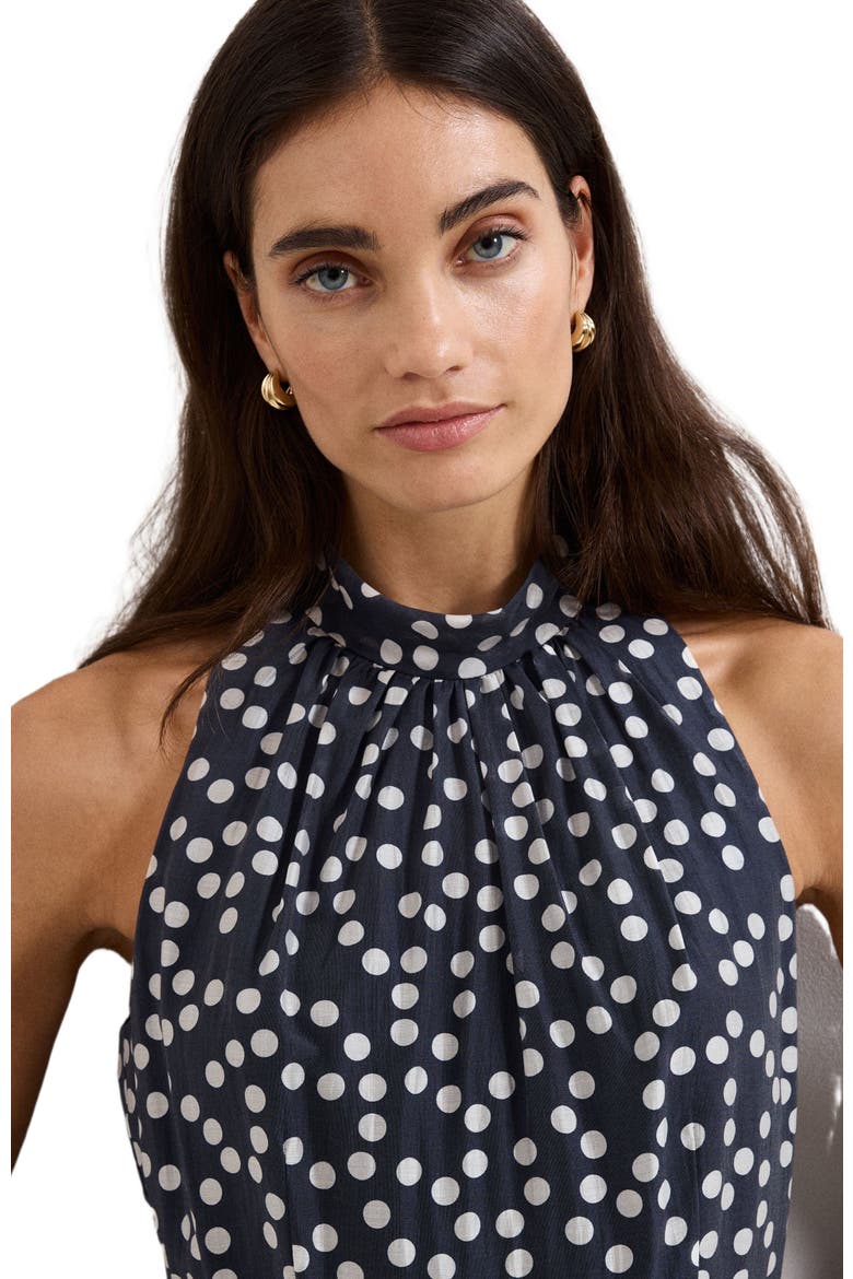 Nita Navy Spot Maxi, Alternate, color, Navy