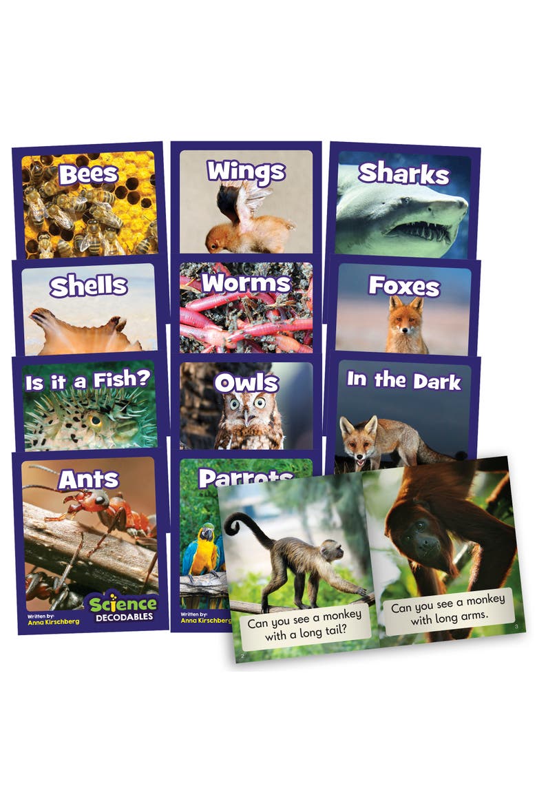 Science Decodables Phase 3 Nonfiction Educational Learning Set, Main, color, Multicolored