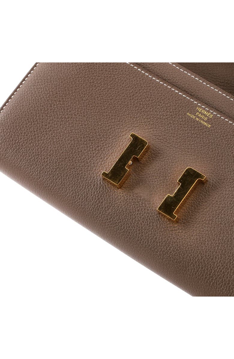 Pre-Owned Hermes Constance To Go Wallet Evercolor, Alternate, color, Etoupe