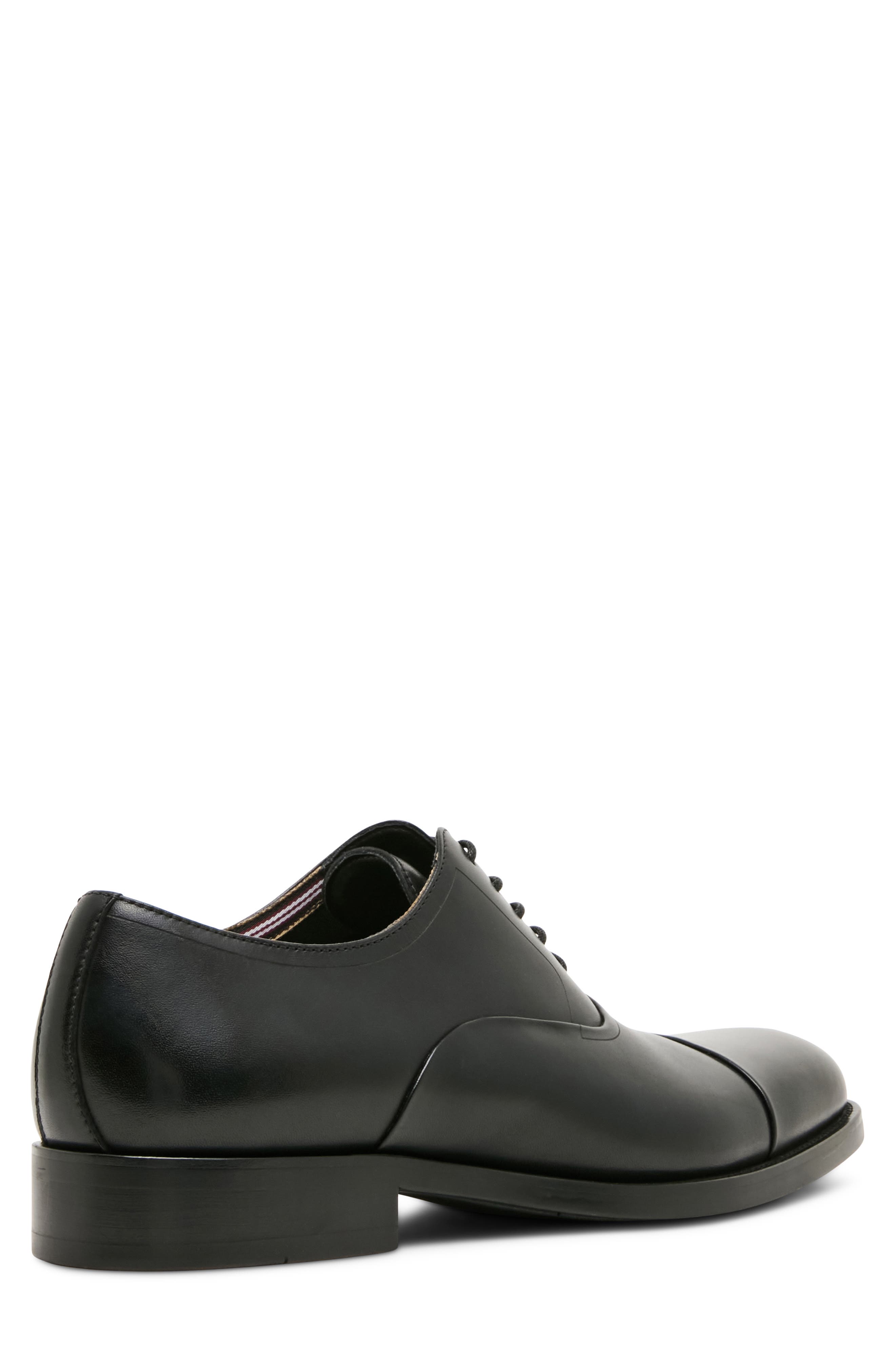 Hallifax Leather Cap Toe Oxford, Alternate, color, BLACK LEATHER