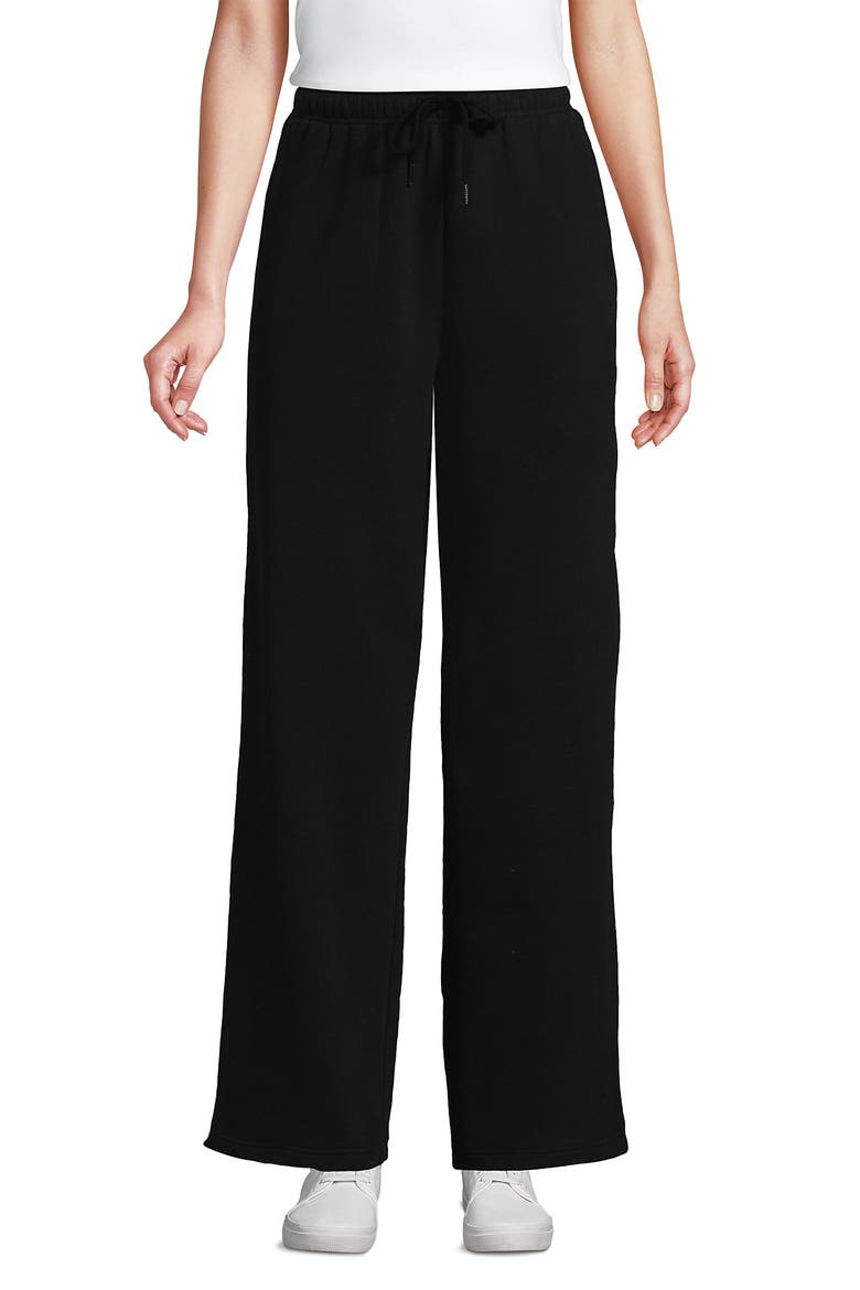 Serious Sweats High Rise Relaxed Straight Leg Pants, Main, color, Black