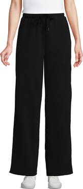 Lands' End Serious Sweats High Rise Relaxed Straight Leg Pants