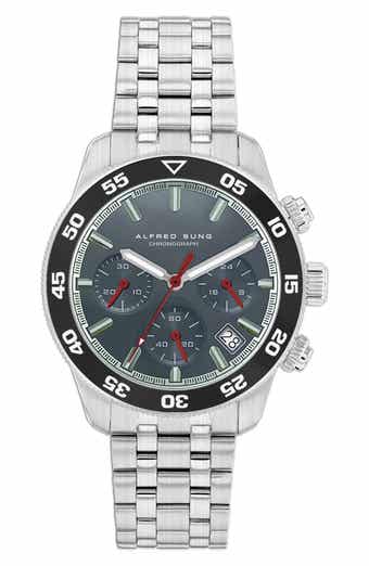 Alfred Sung Chronograph III Bracelet Strap Watch, 41mm
