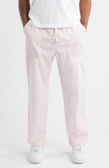 Service Works Organic Cotton Poplin Drawstring Chef Pants In Pink