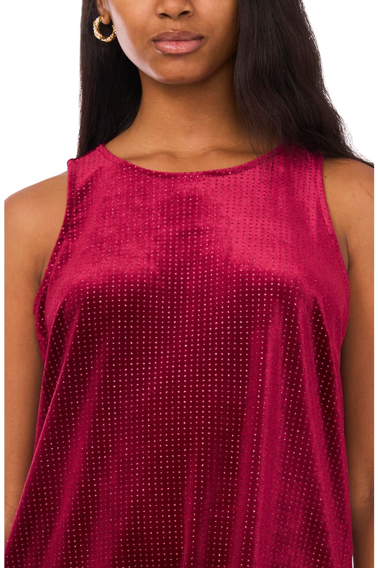 Shimmer Keyhole Shift Minidress, Alternate, color, WINE