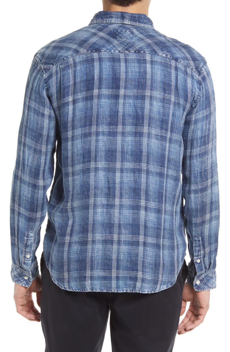 Rails Havana Relaxed Fit Plaid Linen Button-Up Shirt, Alternate, color,