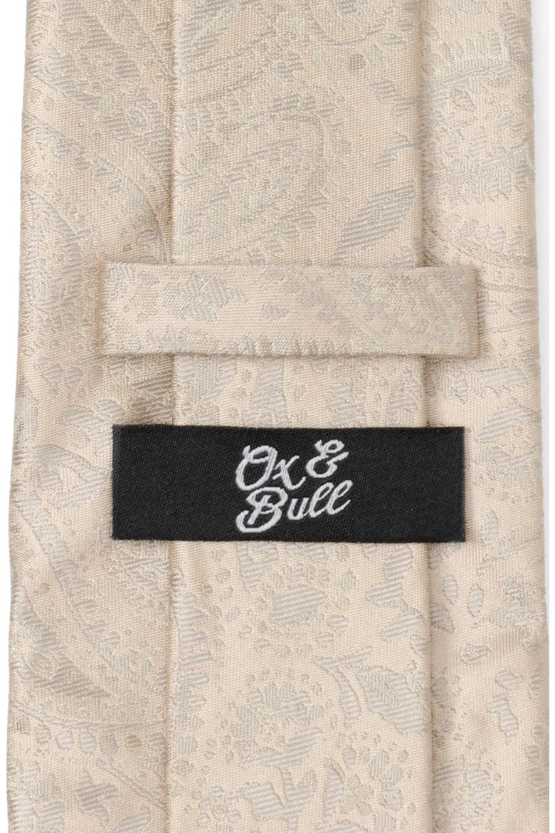 Paisley Silk Tie, Alternate, color, TAN