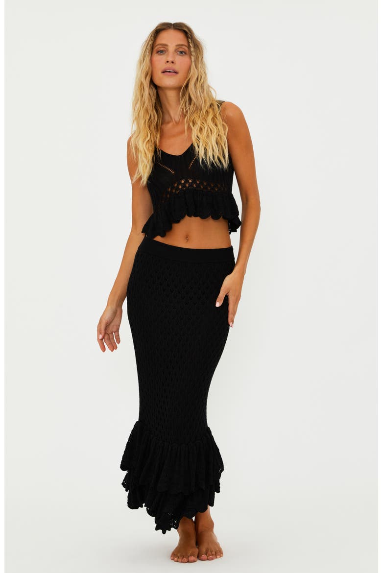 Polly Cover-Up Maxi Skirt, Alternate, color, BLACK