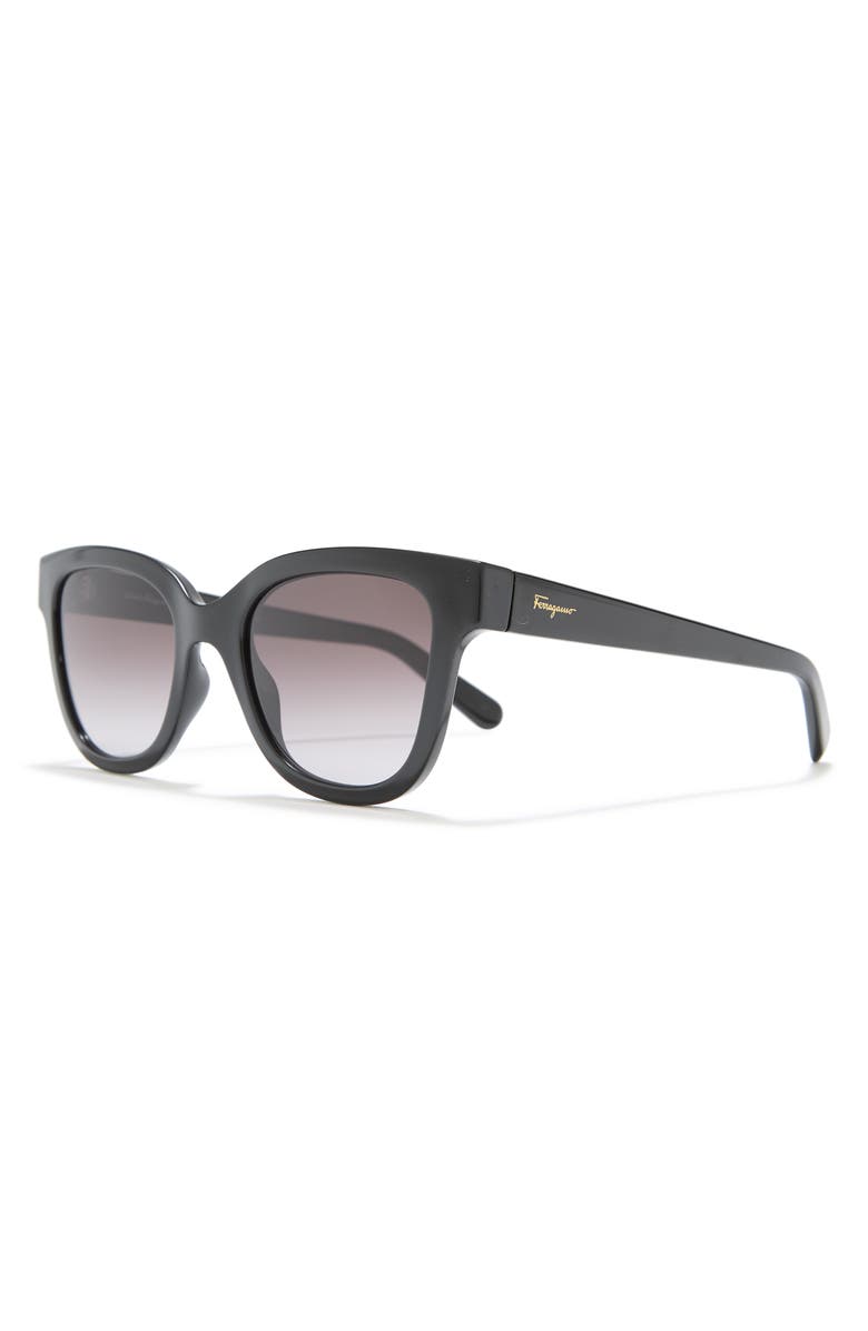 FERRAGAMO 52mm Rectangle Sunglasses, Alternate, color, 