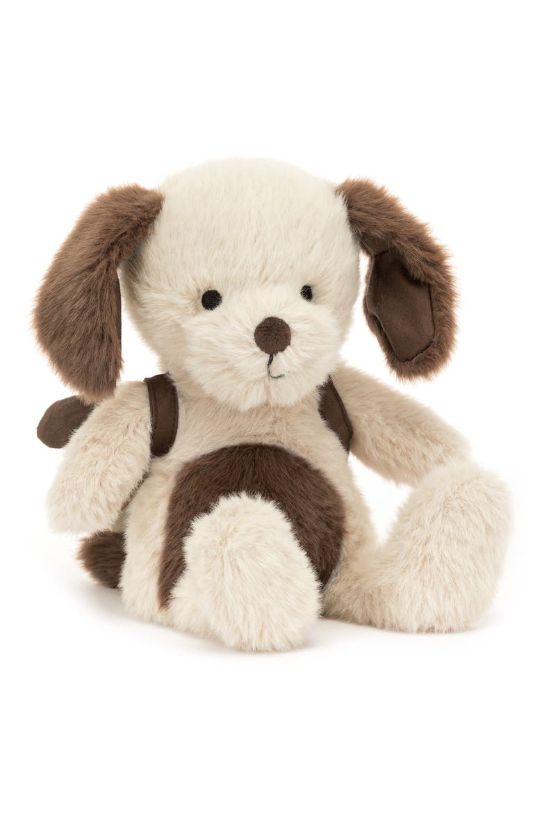 Backpack Puppy Stuffed Animal, Main, color, BEIGE MULTI