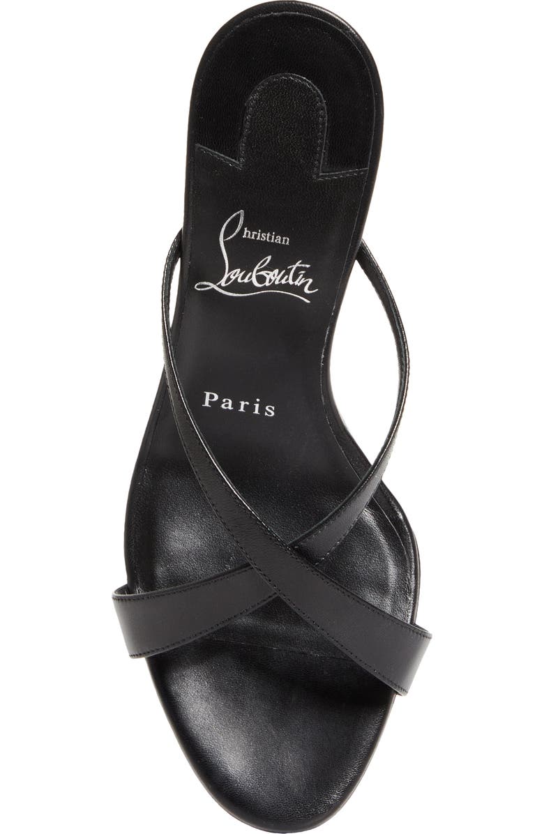Christian Louboutin Mulazee Slide Sandal, Alternate, color, Black/ Lin Black