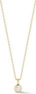 GLAZE JEWELRY Bezel Set Cubic Zirconia Pendant Necklace
