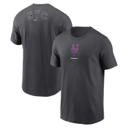 Nike Men's Nike Anthracite New York Mets City Connect 2-Hit T-Shirt
