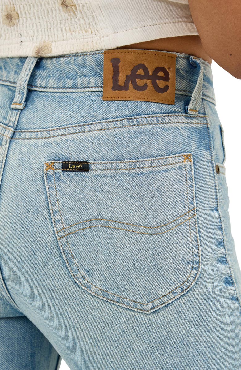 Lee Embroidered Wide Flare Leg Jeans, Alternate, color, Miss Her