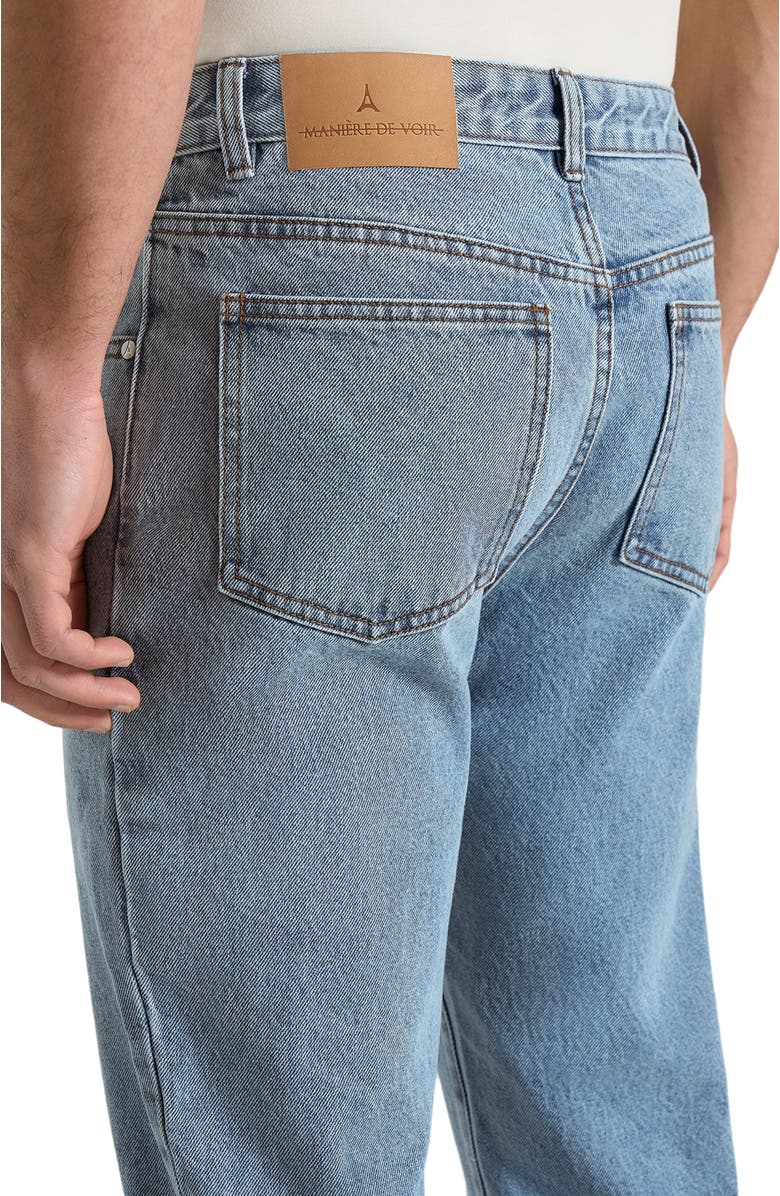 Manière De Voir DN001 Tapered Fit Jeans, Alternate, color, Mid Blue