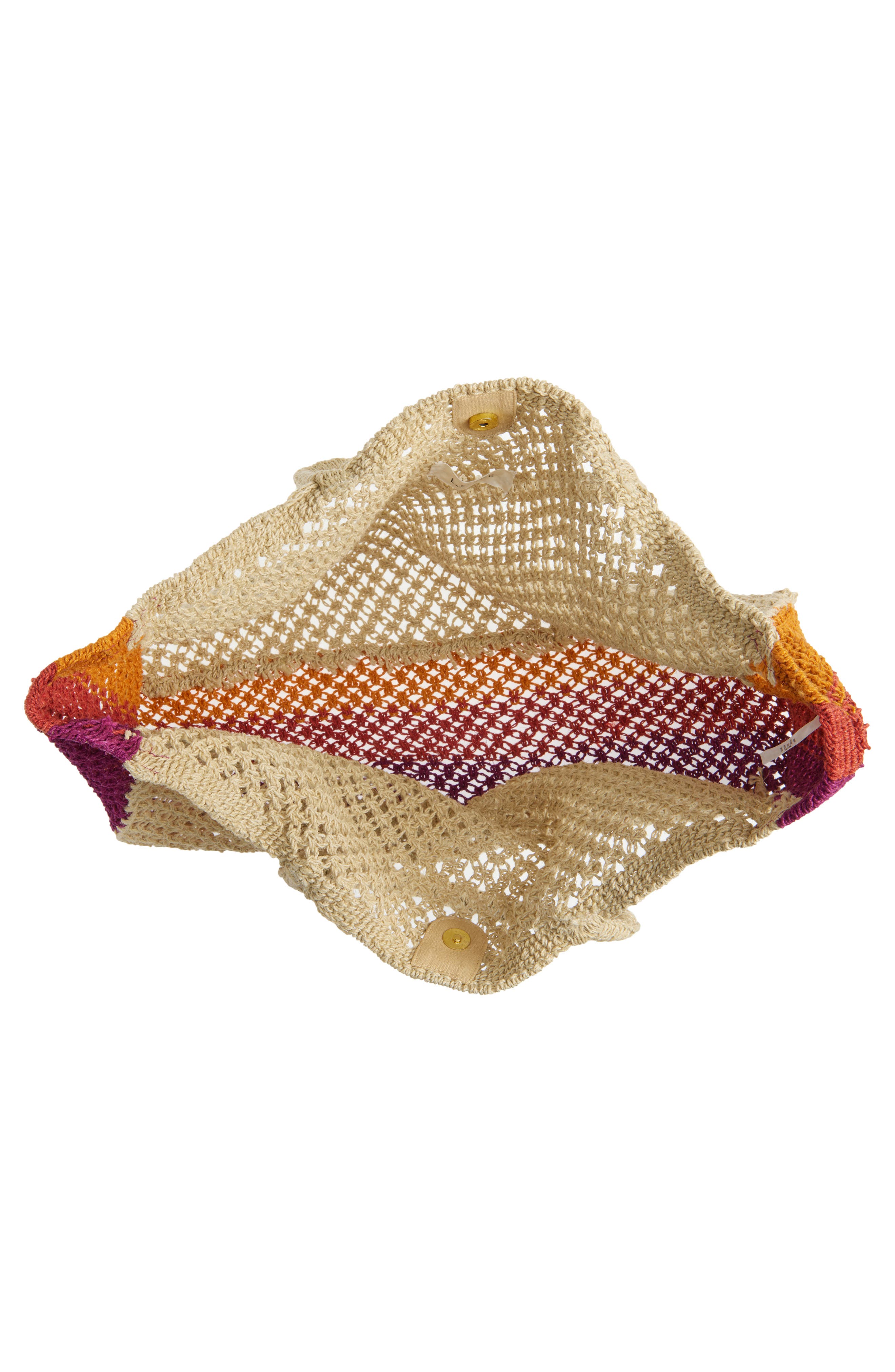 LSPACE Moonlight Woven Jute Tote, Alternate, color, Man/ Pim/ Ber