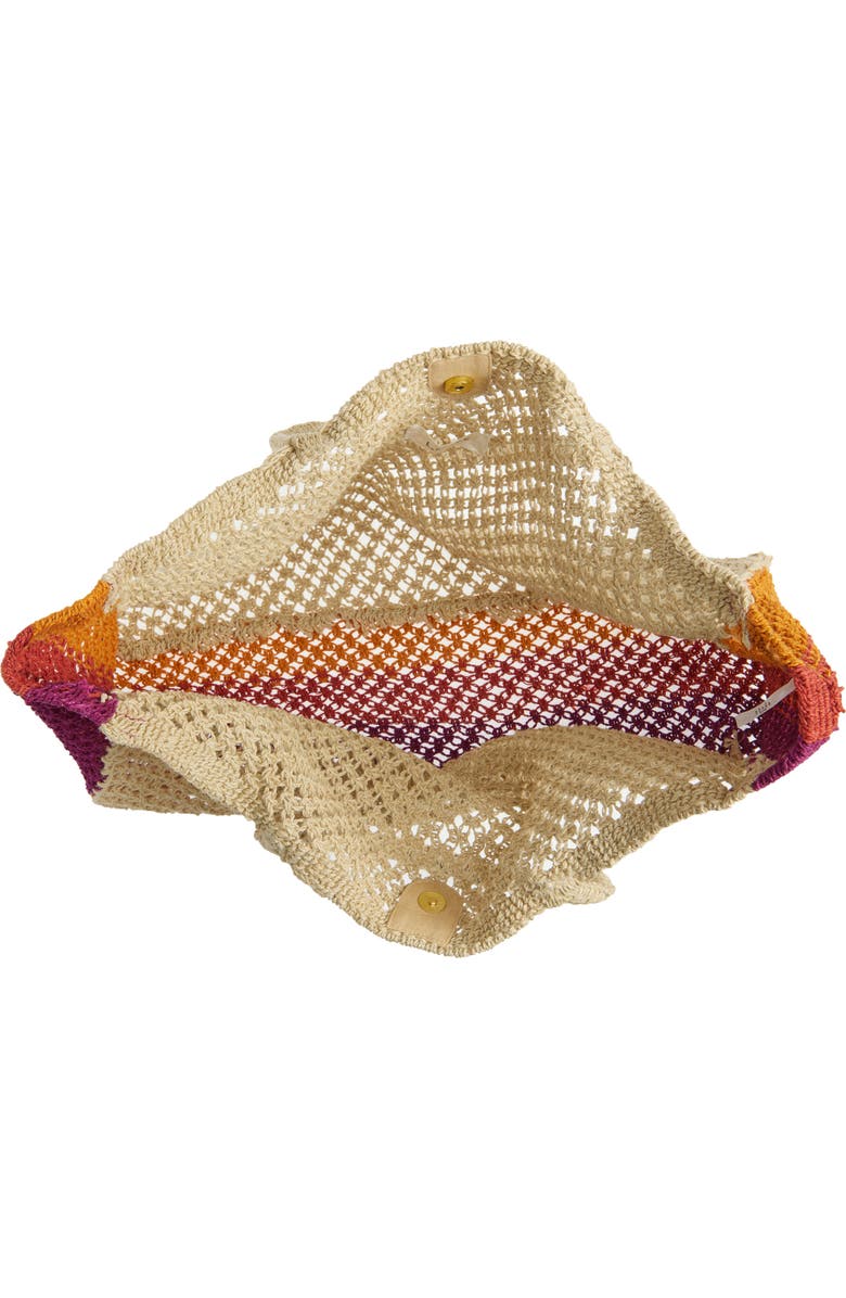 LSPACE Moonlight Woven Jute Tote, Alternate, color, Man/ Pim/ Ber