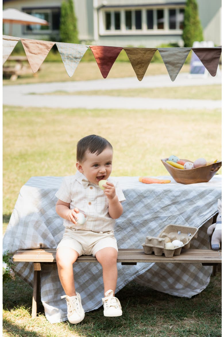 Bodysuit, Shorts & Bowtie Set, Alternate, color, OFF WHITE