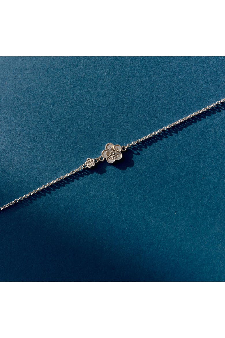 Ehwa Floral Bracelet, Alternate, color, Silver