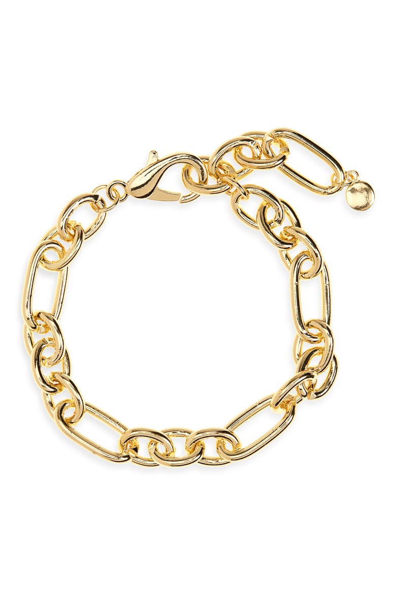 Mixed Chain Bracelet, Main, color, GOLD