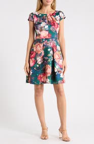 Vince Camuto Pleated Scuba Dress
