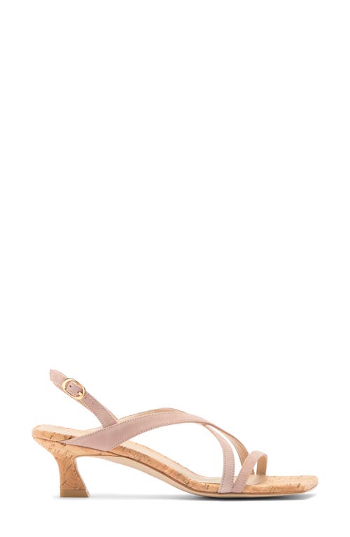 Stuart Weitzman Oasis 50 Kitten Heel Slingback Sandal In Dolce