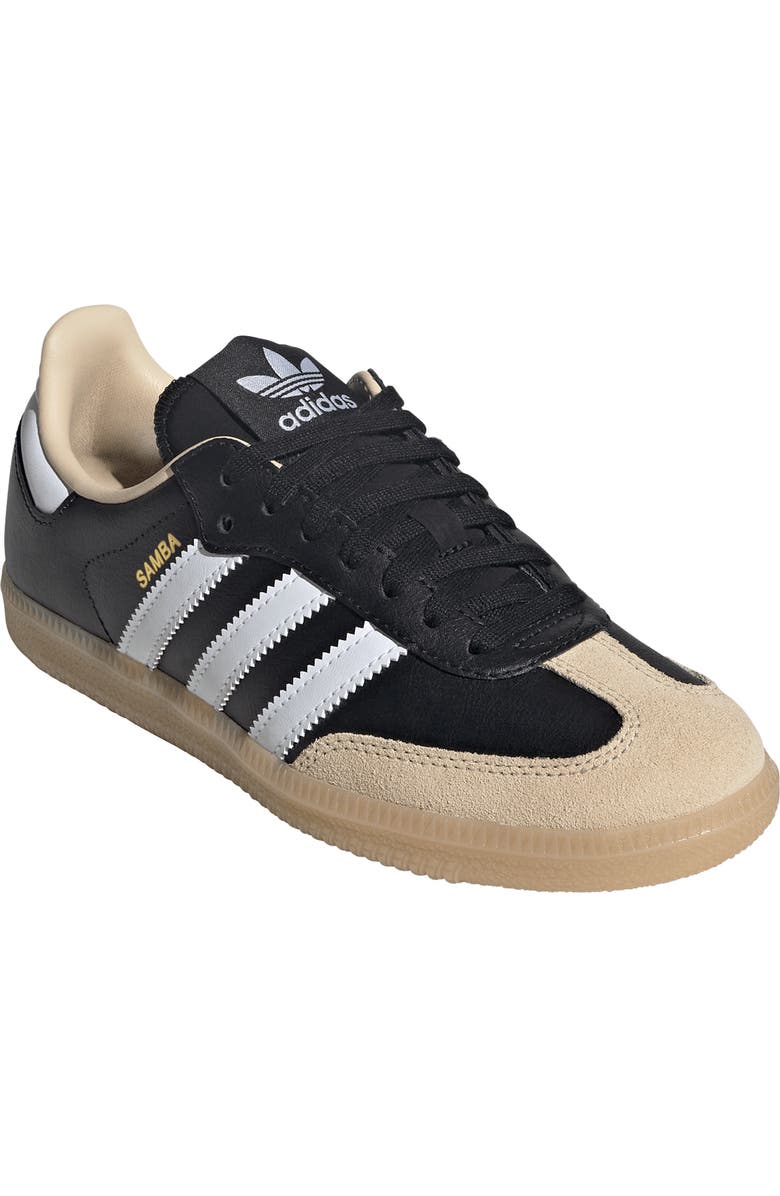 adidas Kids' Samba Sneaker, Main, color, Black/ White/ Gum