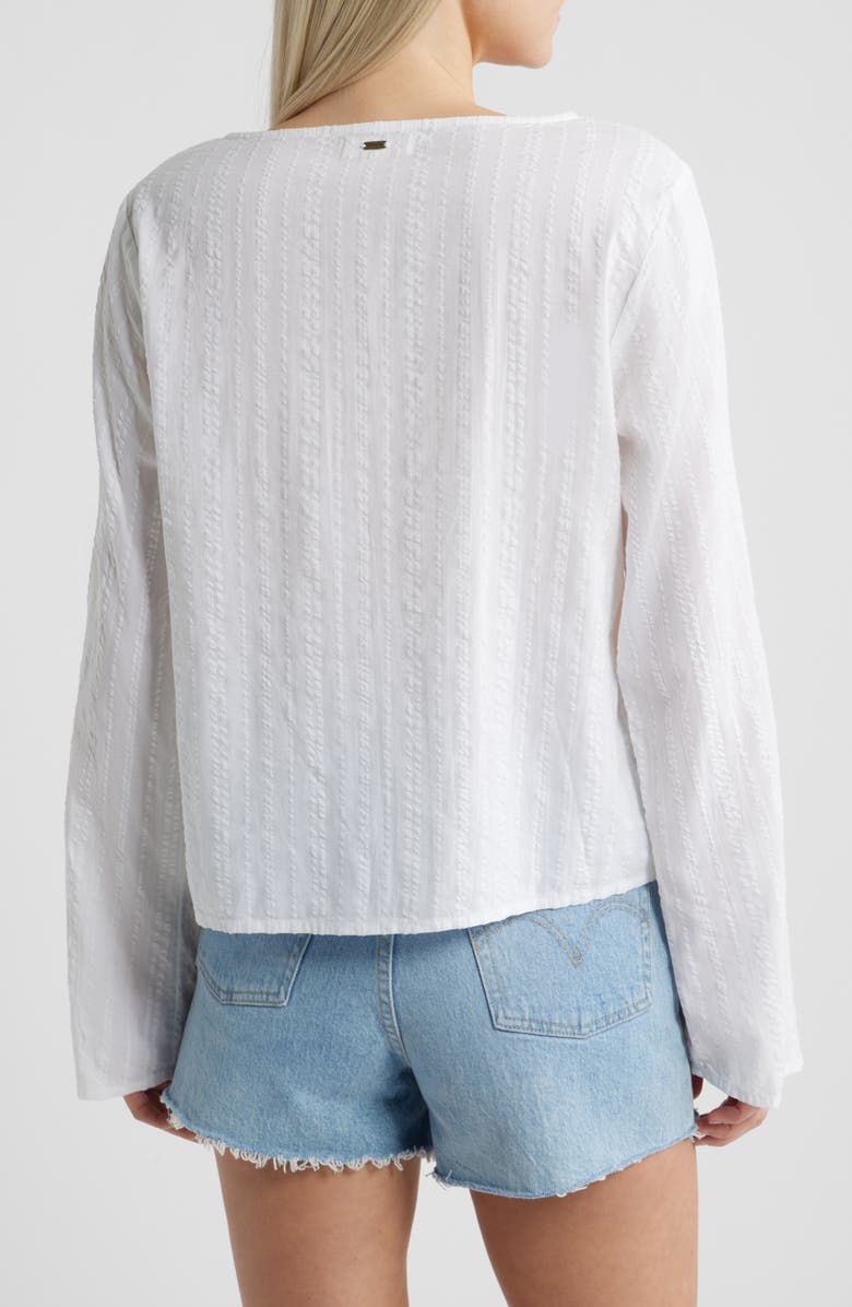 Rip Curl Haze Tie Front Top, Alternate, color, White