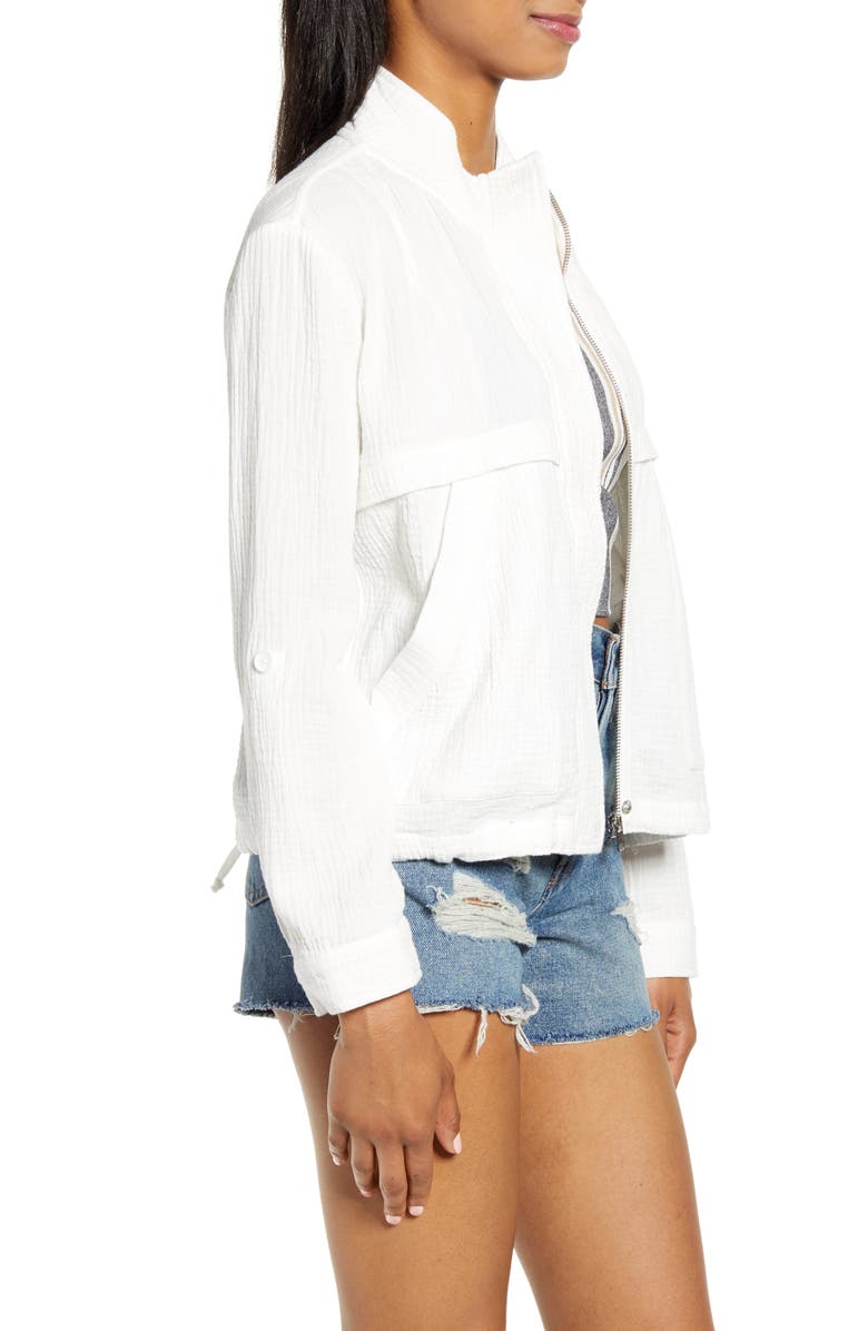 BB Dakota by Steve Madden BB Dakota Roll Sleeve Cotton Jacket, Alternate, color, 