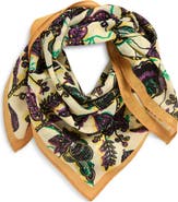 Faherty Floral Jungle Square Scarf