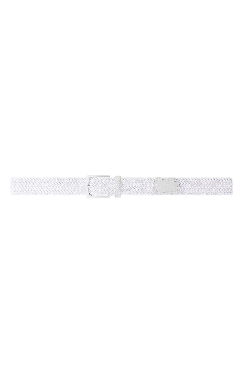 TravisMathew Staggerwing 2.0 Braided Belt, Alternate, color, Micro Chip/ White