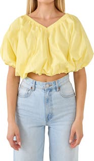 Endless Rose Puff Crop Blouse