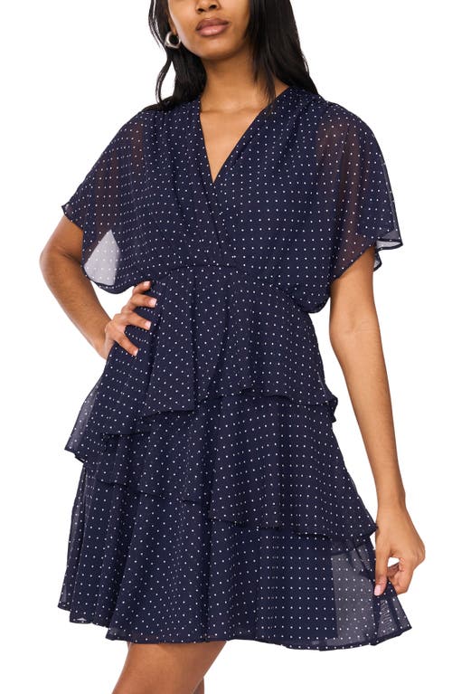 HALOGEN HALOGEN® DOLMAN SLEEVE TIERED DRESS