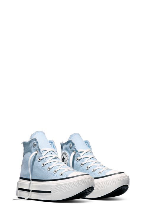Chuck Taylor All Star Lift Double Stack Platform Distressed High-Top Sneaker