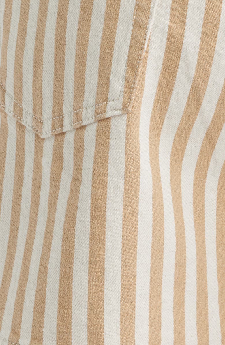 rag & bone Kaia Stripe Shorts, Alternate, color, Tan Stripe