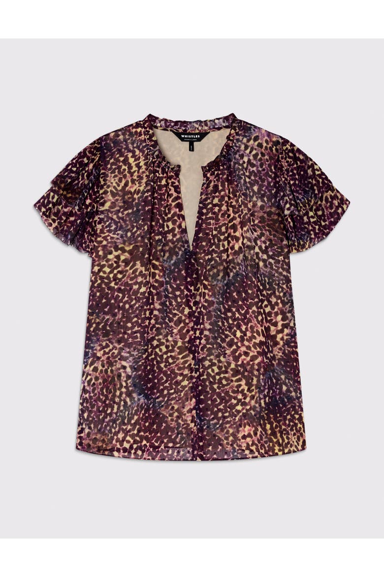 Orchid Print Dobby Top, Alternate, color, Purp/Multi