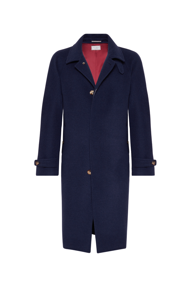 Water-resistant cashmere overcoat, Main, color, Blue