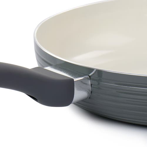Oster Ridge Valley 12 Inch Aluminum Nonstick Frying Pan In Grey In Gray