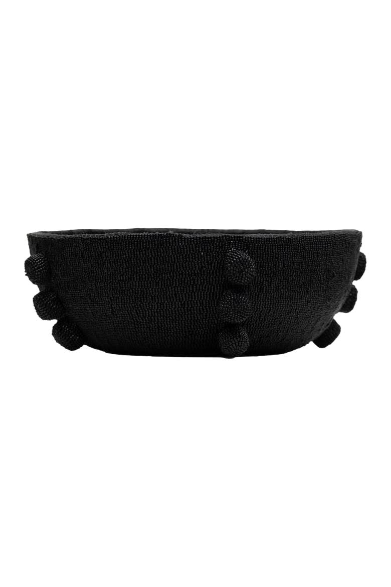 Beaded Bowl, Main, color, Black
