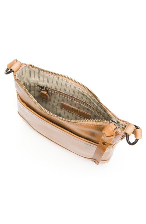 Frye Melissa Swing Leather Crossbody Bag In Sand