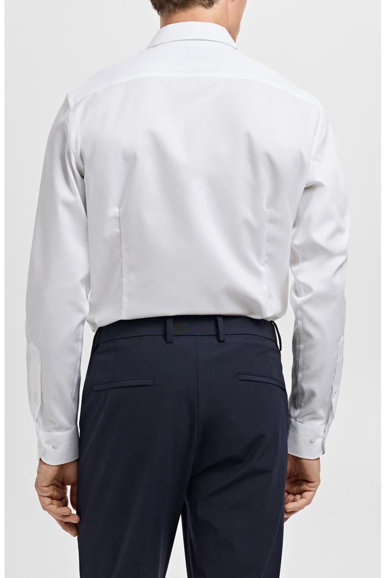 Slim Fit Cotton Button-Up Shirt, Alternate, color, WHITE