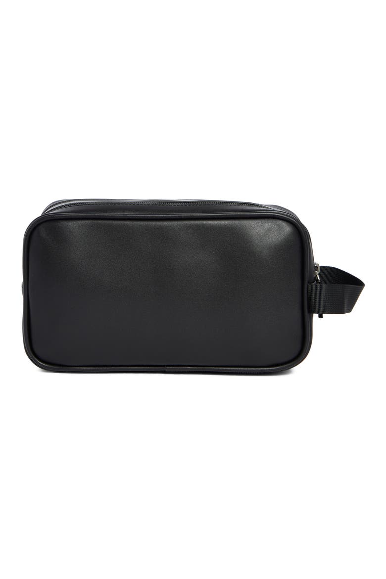 Zip Top Dopp Kit, Alternate, color, BLACK