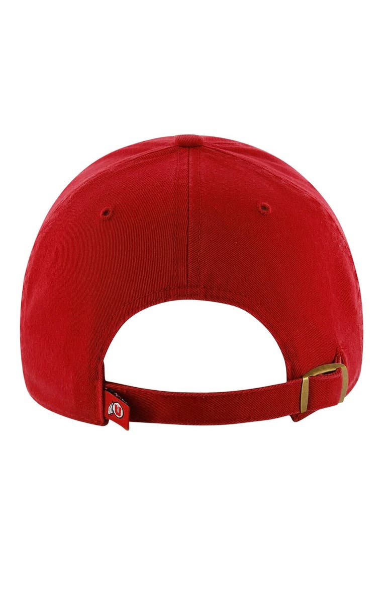 Men's '47 Red Utah Utes Vintage Clean Up Adjustable Hat, Alternate, color, Red