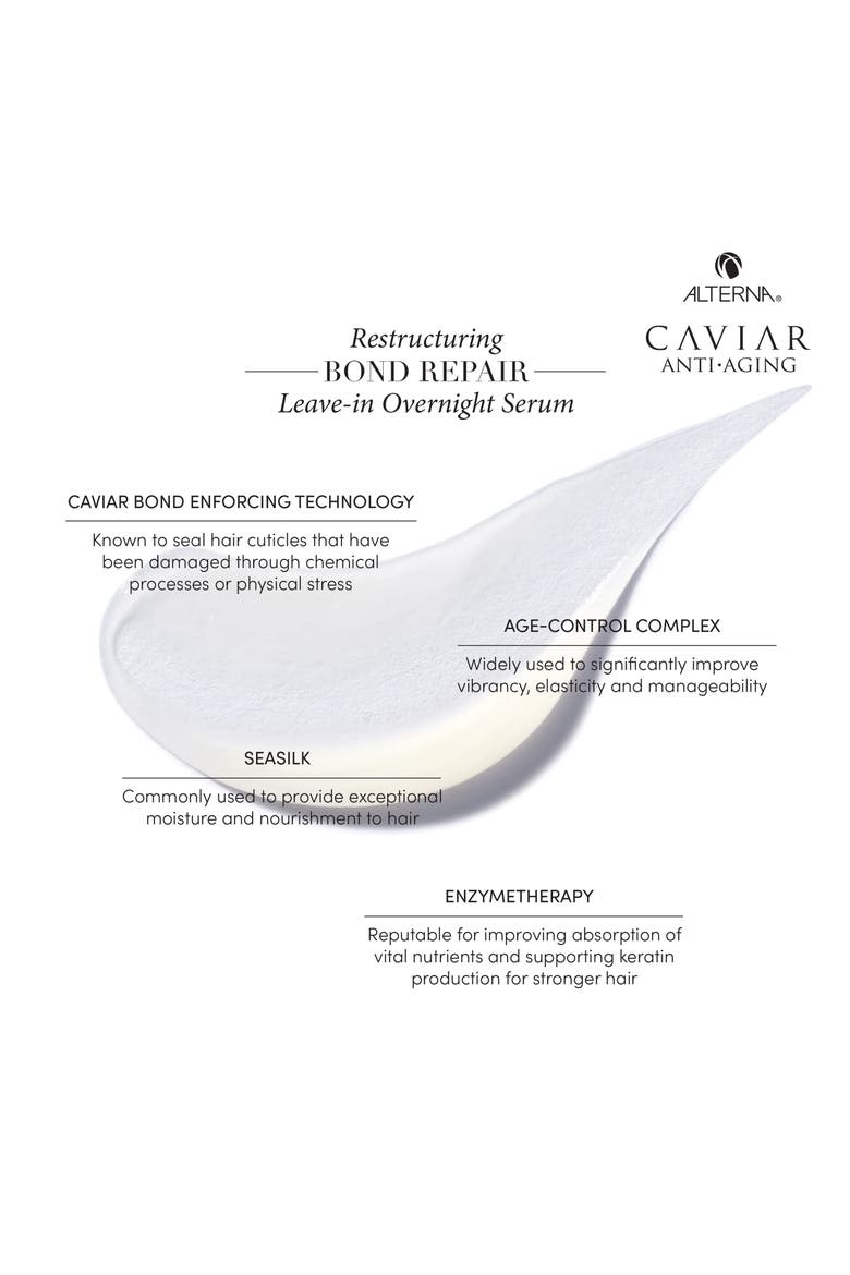 Caviar Anti-Aging Restructuring Bond Repair Leave-in Overnight Serum, Alternate, color, NO COLOR