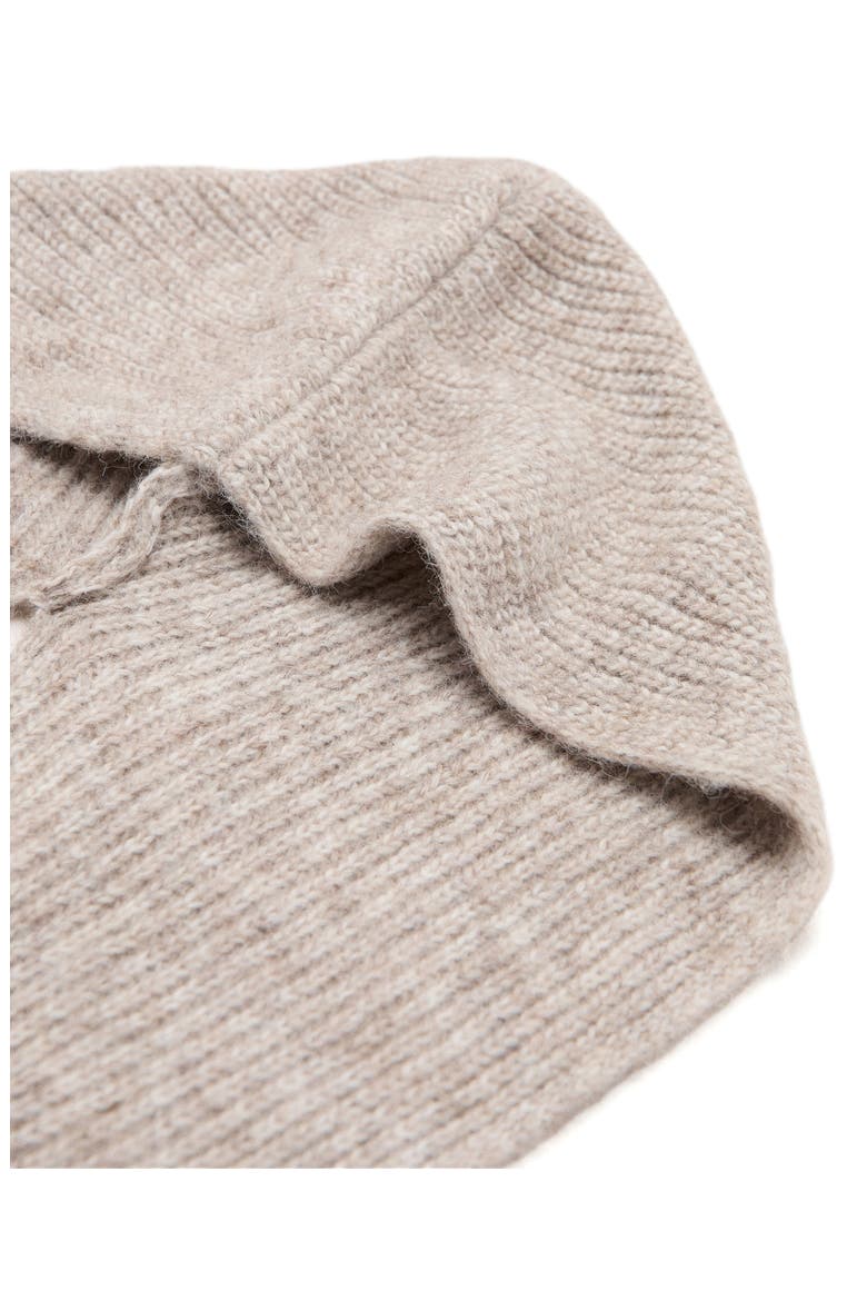 Hooded Rib Scarf, Alternate, color, MEDIUM BROWN