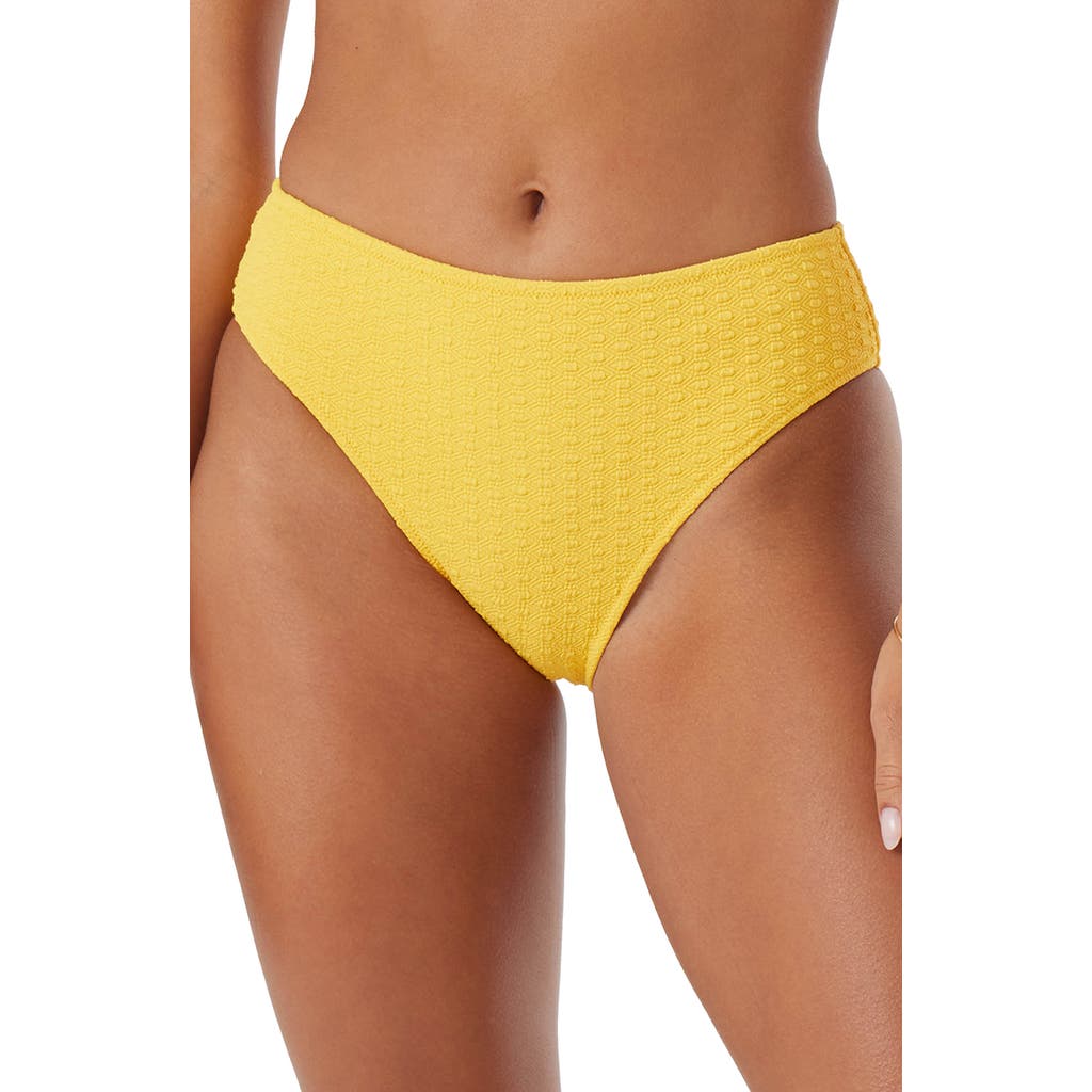 Roxy Haleiwa Hipster Bikini Bottoms In Yellow