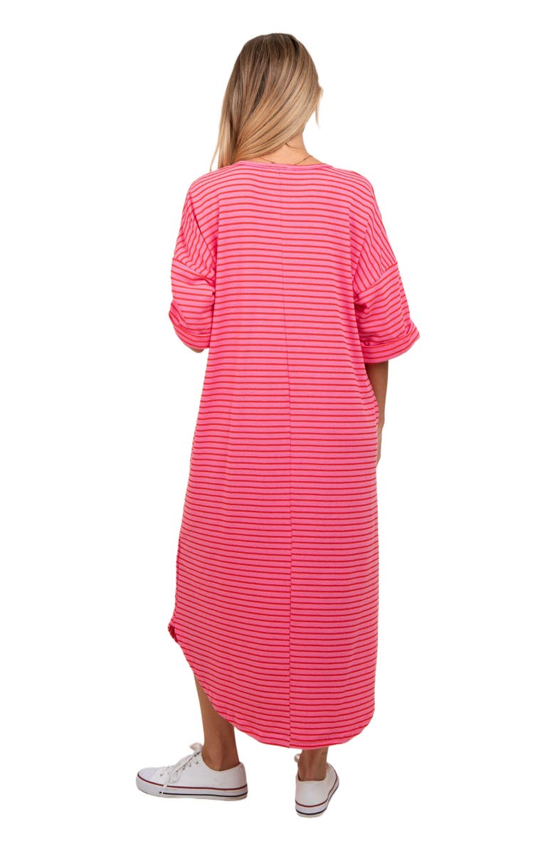 PinkBlush Striped Terry Maxi Dress, Main, color, Fuschia