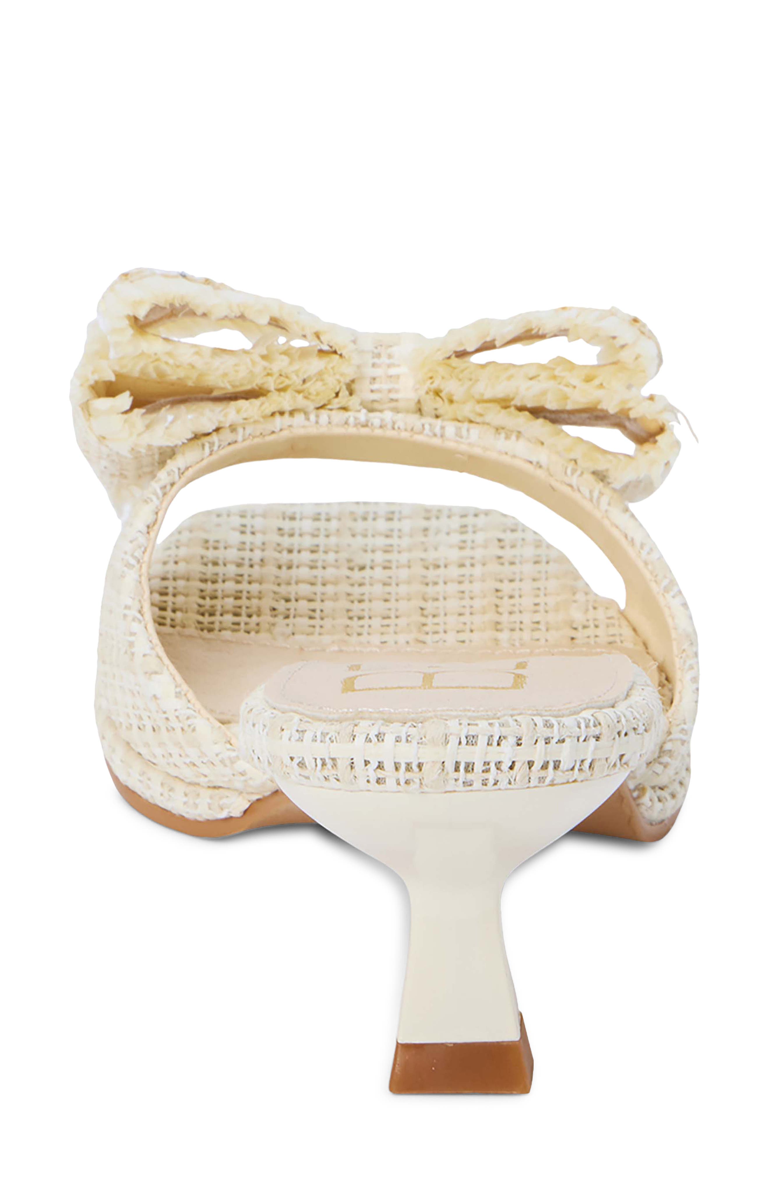Penelope Kitten Heel Slide Sandal, Alternate, color, WHITE